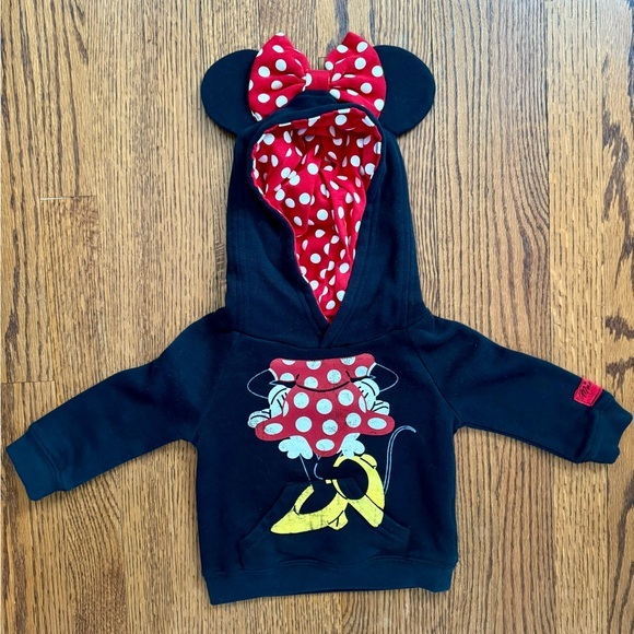 Disney Other - Authentic Disney Parks Minnie Mouse Pullover Hoodie (12m)